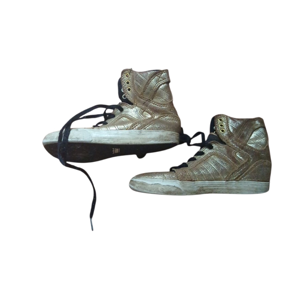 💙Supra Black and Gold Sneakers